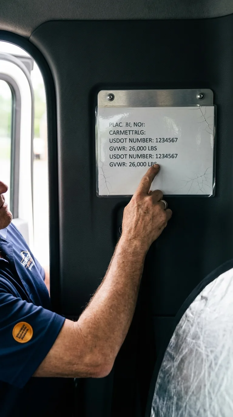 USDOT licensing placard verification in Ohkay Owingeh